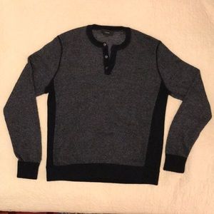 Vince Cashmere/Merino crewneck sweater in navy